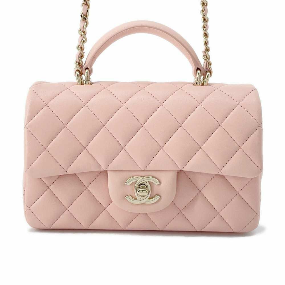 中古 シャネル CHANEL AS2431 ランダムシリアル レディース ショルダーバッグ マトラッセ ネイビー ラムスキン シャネル チェーンショルダーバッグ マトラッセ ココマーク トップ