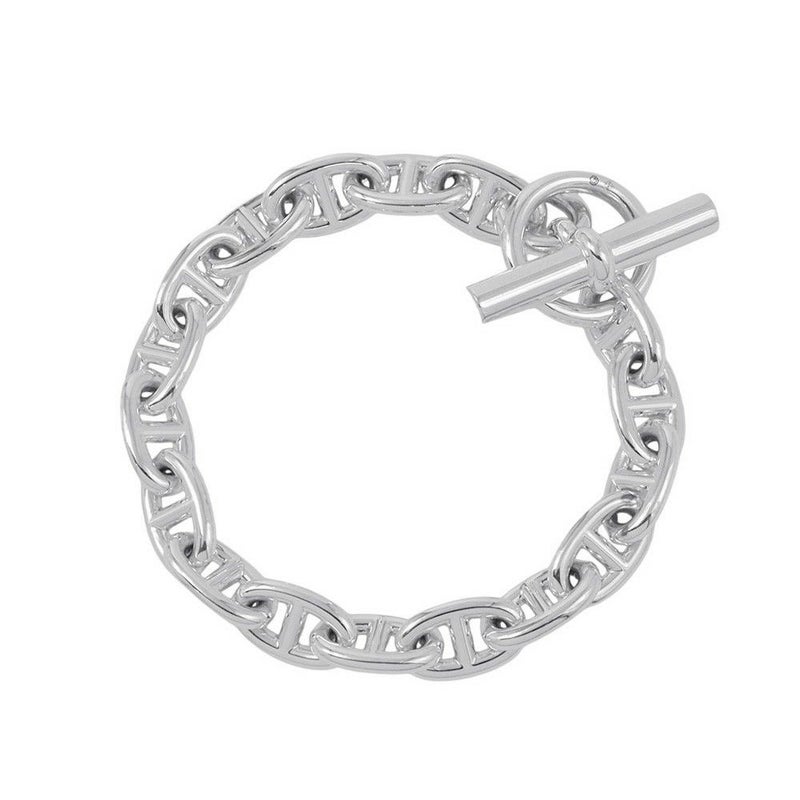 エルメス ブレスレット シェーヌダンクルMM 17コマ SV925シルバー HERMES ジュエリー