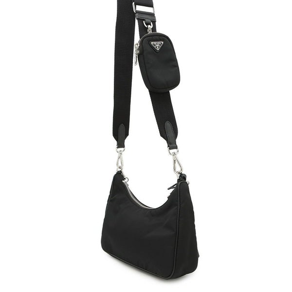 プラダ ショルダーバッグ Re-Edition 2005 Re-Nylon ナイロン 1BH204 PRADA 2wayバッグ 黒