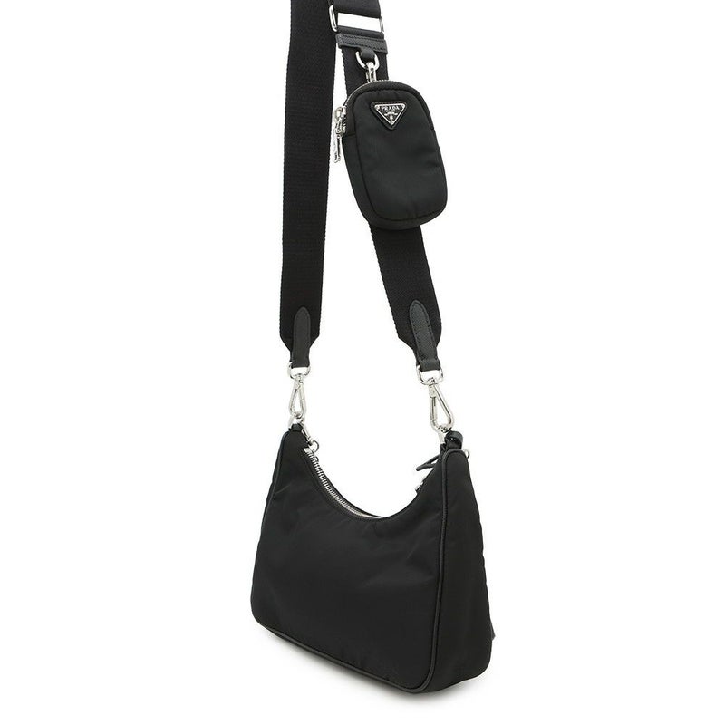 プラダ ショルダーバッグ Re-Edition 2005 Re-Nylon ナイロン 1BH204 PRADA 2wayバッグ 黒