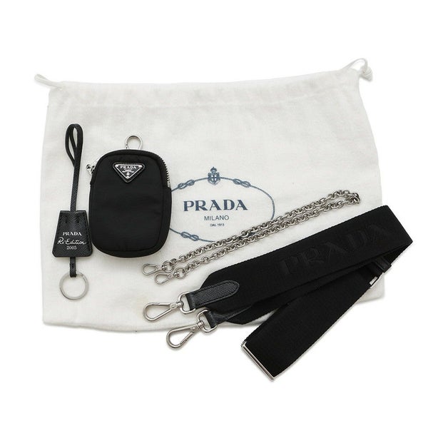 プラダ ショルダーバッグ Re-Edition 2005 Re-Nylon ナイロン 1BH204 PRADA 2wayバッグ 黒