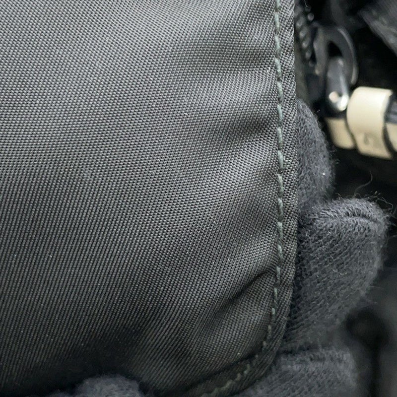 プラダ ショルダーバッグ スタッズ ナイロン レザー 1BD118 PRADA 斜め掛け 黒