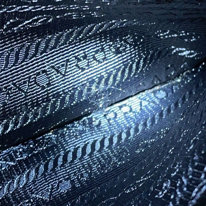 プラダ ショルダーバッグ スタッズ ナイロン レザー 1BD118 PRADA 斜め掛け 黒