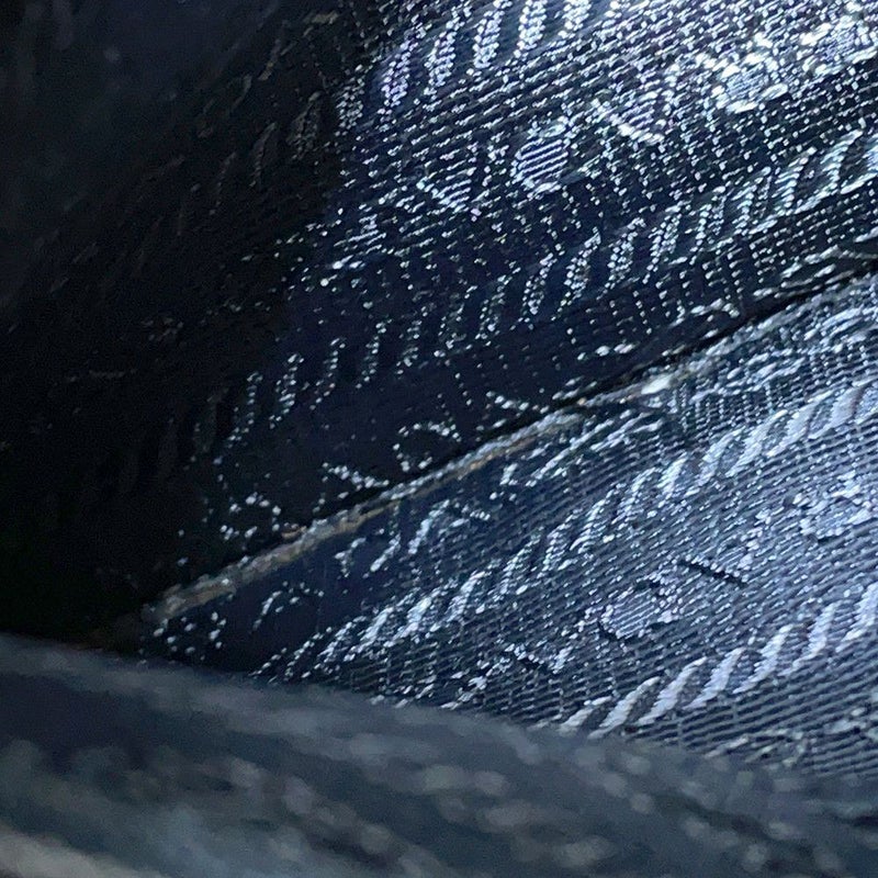 プラダ ショルダーバッグ スタッズ ナイロン レザー 1BD118 PRADA 斜め掛け 黒