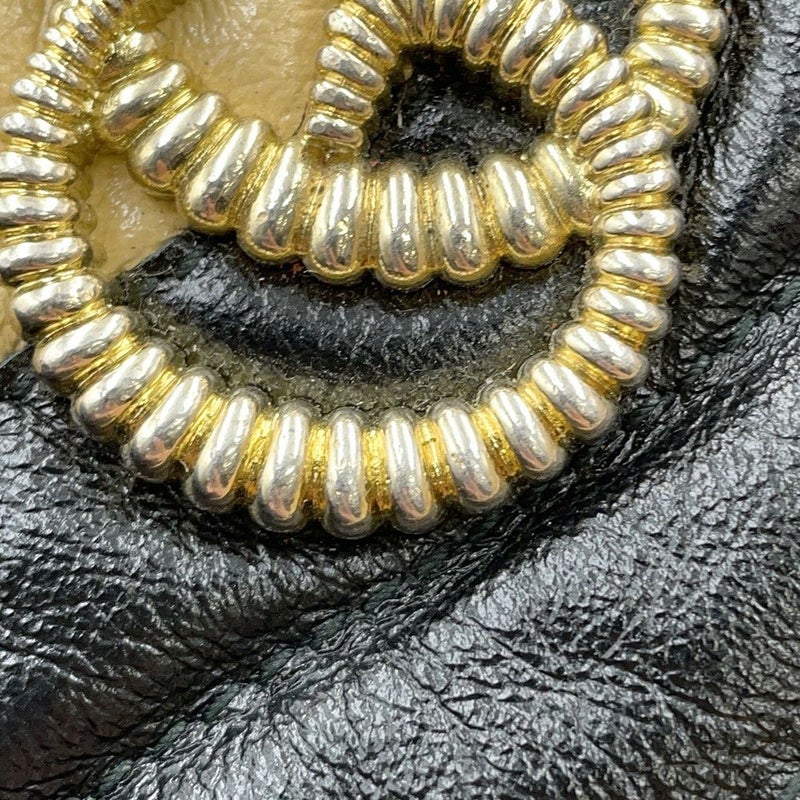 グッチ チェーンショルダーバッグ GGマーモント ミニバケットバッグ 573817 GUCCI キルティング 黒