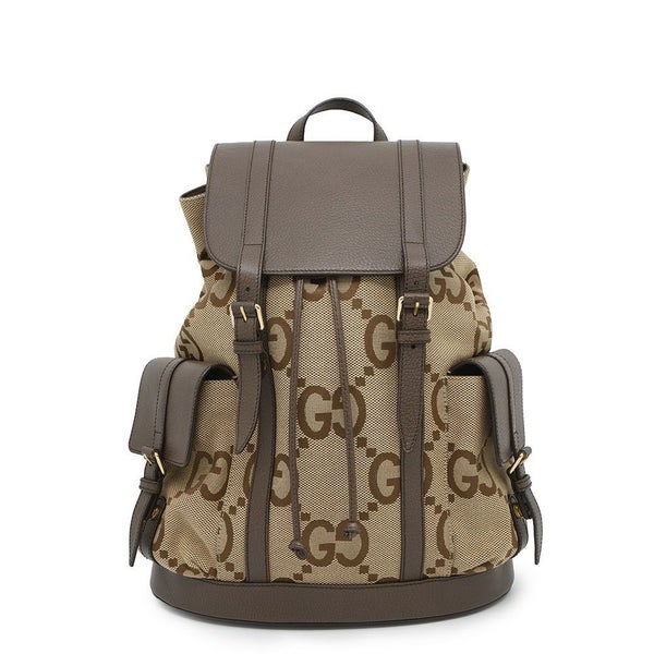 グッチ リュック ジャンボGG キャンバス レザー 678829 GUCCI メンズ リュックサック