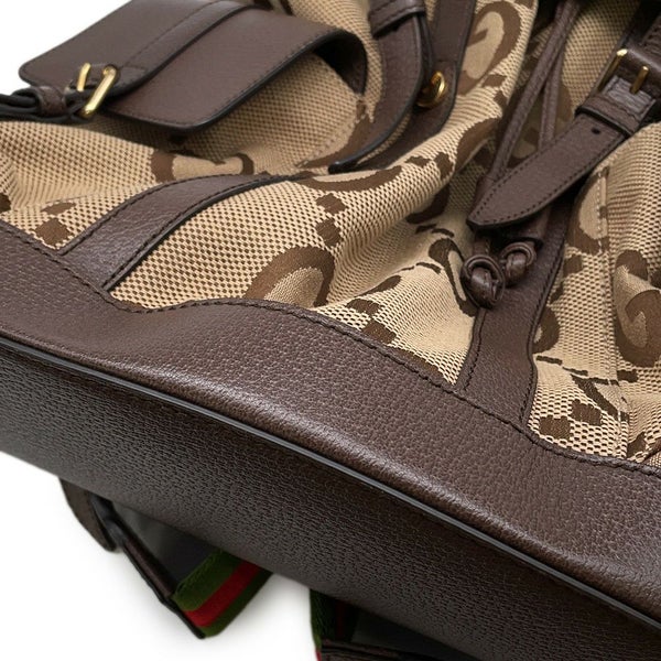 グッチ リュック ジャンボGG キャンバス レザー 678829 GUCCI メンズ リュックサック