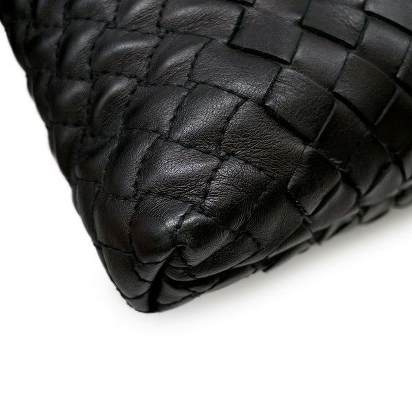 ボッテガヴェネタ ショルダーバッグ イントレチャート レザー BOTTEGA VENETA バッグ 黒