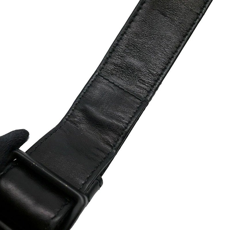 ボッテガヴェネタ ショルダーバッグ イントレチャート レザー BOTTEGA VENETA バッグ 黒