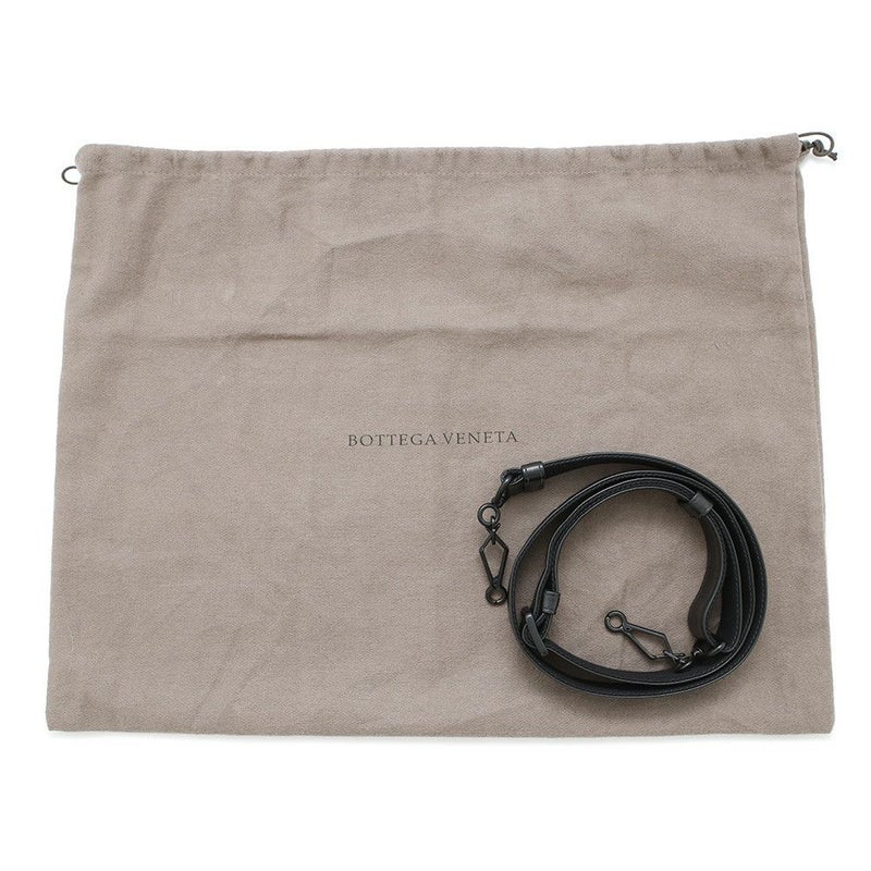 ボッテガヴェネタ ショルダーバッグ イントレチャート レザー BOTTEGA VENETA バッグ 黒