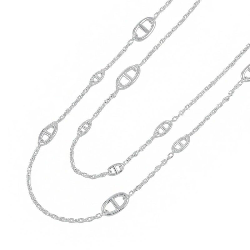 エルメス ネックレス シェーヌダンクル ファランドール SV925シルバー サイズ120 HERMES ロングネックレス ジュエリー