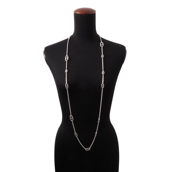 エルメス ネックレス シェーヌダンクル ファランドール SV925シルバー サイズ120 HERMES ロングネックレス ジュエリー