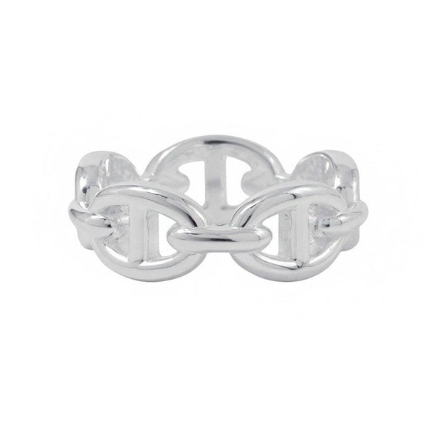 エルメス リング シェーヌダンクル アンシェネPM Enchainee SV925シルバー リングサイズ52 HERMES ジュエリー