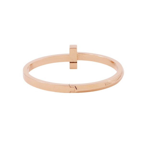 ティファニー ブレスレット Tワン ナロー ヒンジ バングル ラージサイズ K18PGピンクーゴールド 67794303 ローズゴールド