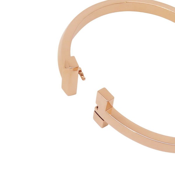 ティファニー ブレスレット Tワン ナロー ヒンジ バングル ラージサイズ K18PGピンクーゴールド 67794303 ローズゴールド