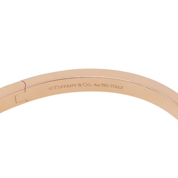 ティファニー ブレスレット Tワン ナロー ヒンジ バングル ラージサイズ K18PGピンクーゴールド 67794303 ローズゴールド