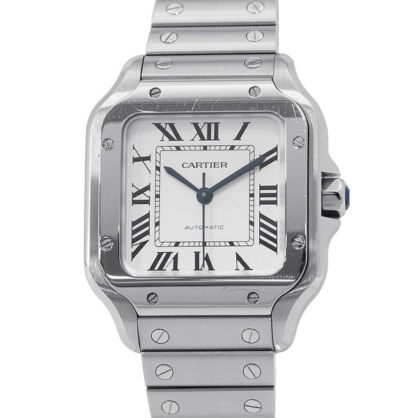 カルティエ サントス ドゥ カルティエ MM WSSA0029 Cartier 腕時計 シルバー文字盤
