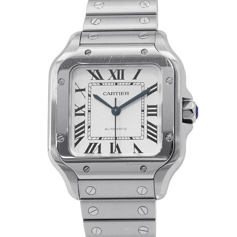 カルティエ サントス ドゥ カルティエ MM WSSA0029 Cartier 腕時計 シルバー文字盤