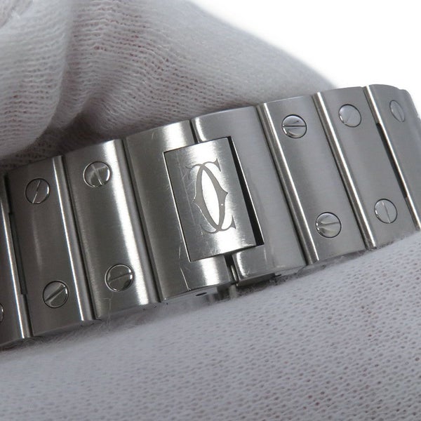 カルティエ サントス ドゥ カルティエ MM WSSA0029 Cartier 腕時計 シルバー文字盤