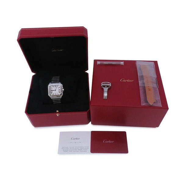 カルティエ サントス ドゥ カルティエ MM WSSA0029 Cartier 腕時計 シルバー文字盤