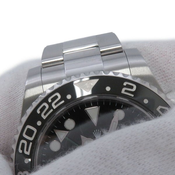 ロレックス GMTマスター2 デイト ランダムシリアル ルーレット 116710LN ROLEX 腕時計 黒文字盤