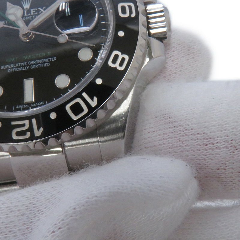 ロレックス GMTマスター2 デイト ランダムシリアル ルーレット 116710LN ROLEX 腕時計 黒文字盤