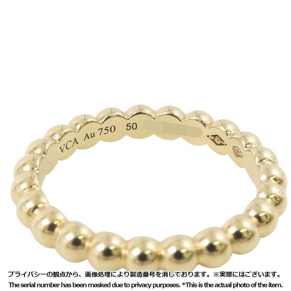 ヴァンクリーフ&アーペル リング ペルレ ゴールドパール ミディアム K18YGイエローゴールド サイズ50 VCARO3Y550/VCARO3Y500 指輪