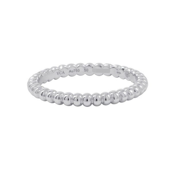 ヴァンクリーフ&アーペル リング ペルレ ゴールドパール スモール K18WGホワイトゴールド サイズ50 VCARPJME50/VCARPJME00 指輪