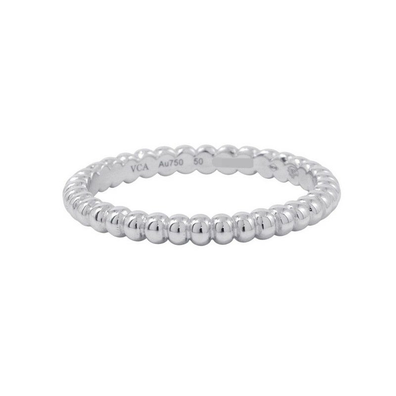 ヴァンクリーフ&アーペル リング ペルレ ゴールドパール スモール K18WGホワイトゴールド サイズ50 VCARPJME50/VCARPJME00 指輪