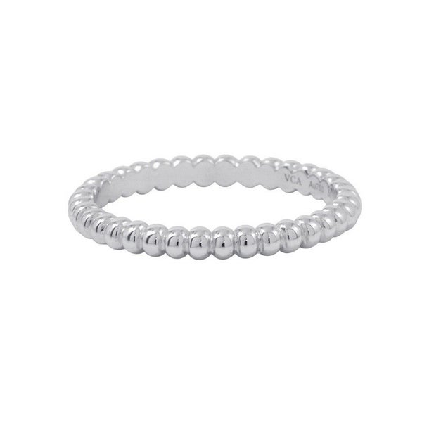 ヴァンクリーフ&アーペル リング ペルレ ゴールドパール スモール K18WGホワイトゴールド サイズ50 VCARPJME50/VCARPJME00 指輪