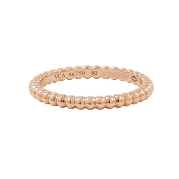 ヴァンクリーフ&アーペル リング ペルレ ゴールドパール スモール K18PGピンクゴールド サイズ50 VCARPJMF50/VCARPJMF00 指輪