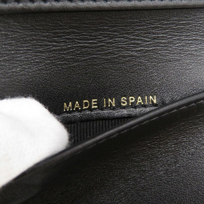 シャネル 三つ折り財布 マトラッセ ココマーク スモール フラップ キャビアスキン/ラインストーン AP3518 CHANEL 黒