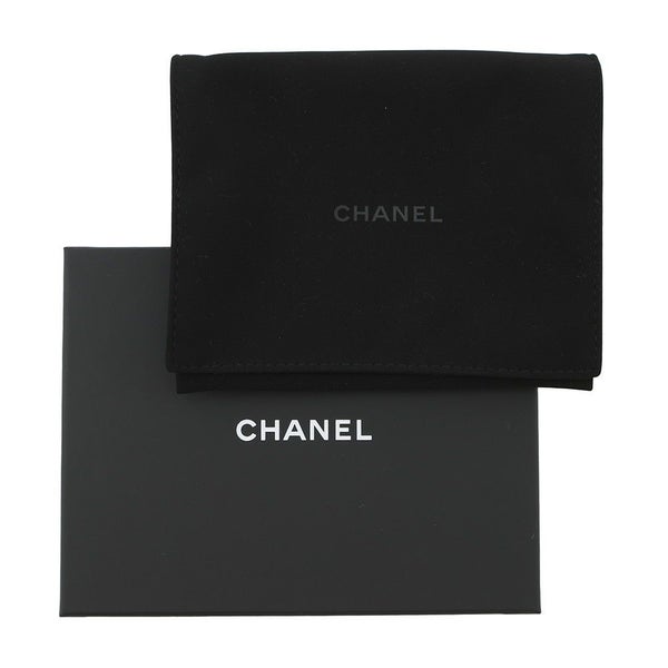 シャネル 三つ折り財布 マトラッセ ココマーク スモール フラップ キャビアスキン/ラインストーン AP3518 CHANEL 黒