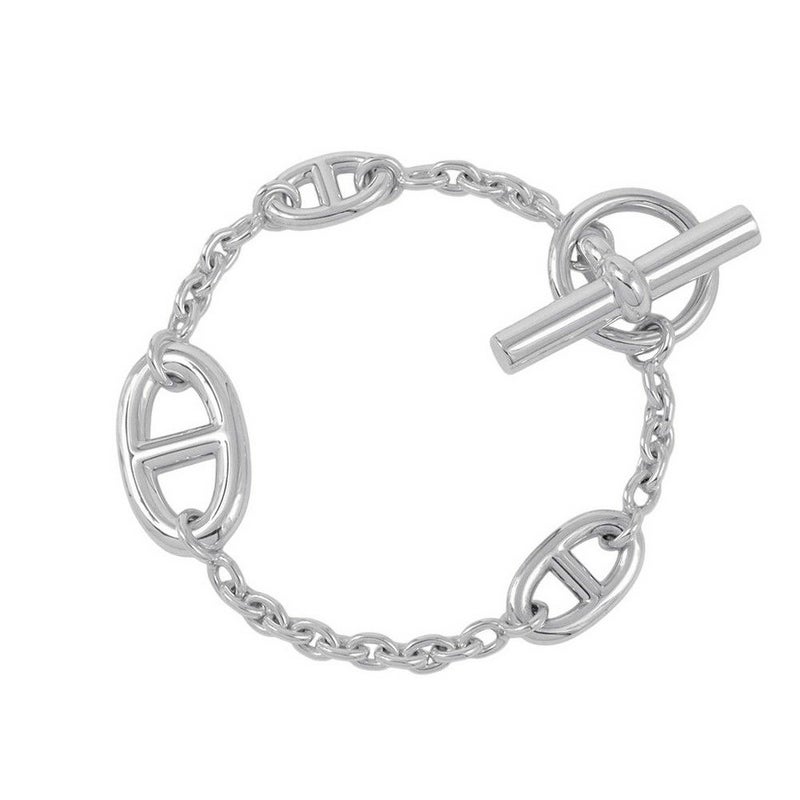 エルメス ブレスレット シェーヌダンクル ファランドール SV925シルバー サイズST HERMES ジュエリー