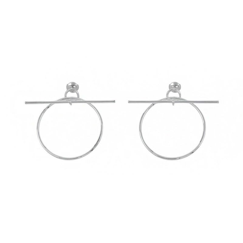 エルメス ピアス ループMM Loop SV925シルバー HERMES フープ ジュエリー アクセサリー