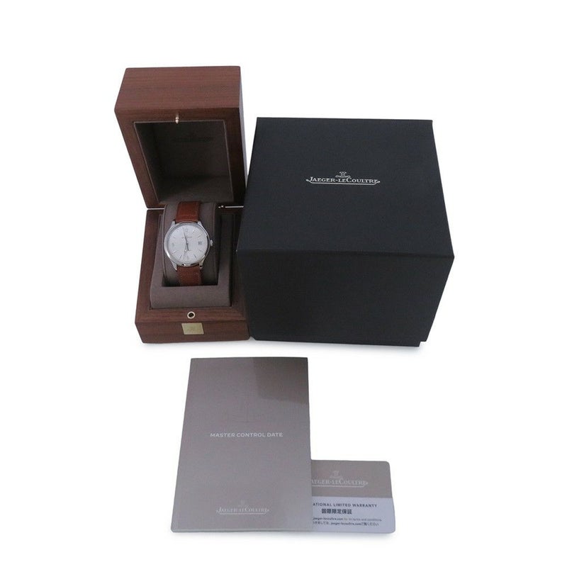 ジャガールクルト マスターコントロール デイト Q4018420 JAEGER-LECOULTRE シルバーグレー文字盤