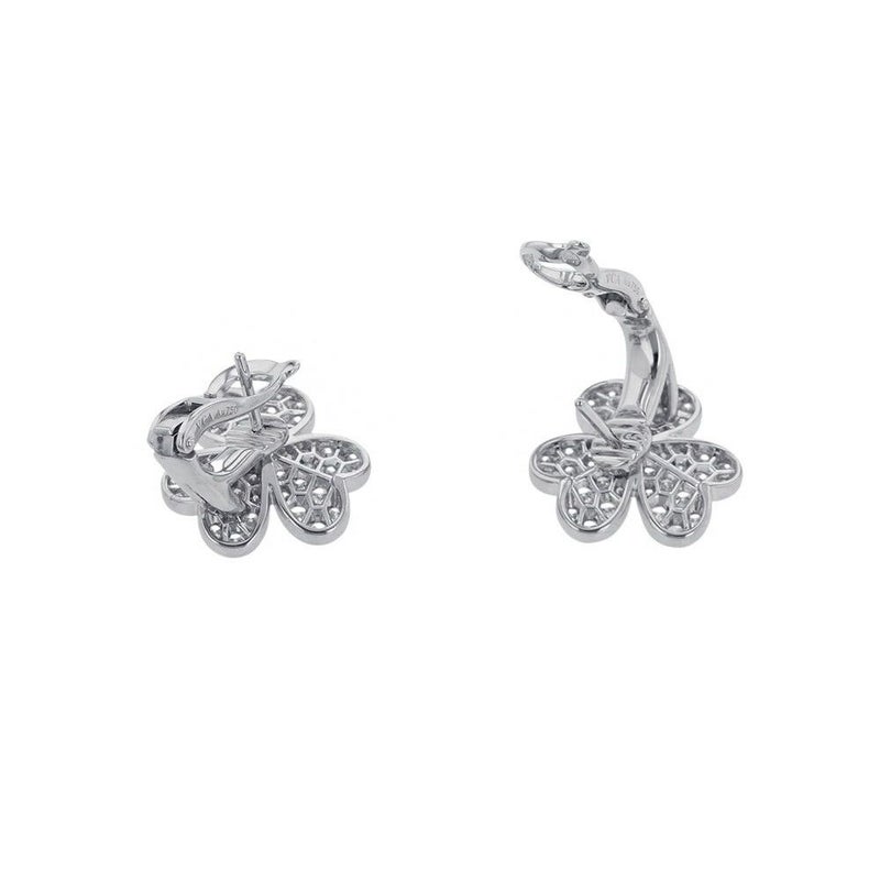 ヴァンクリーフ&アーペル ピアス フリヴォル イヤリング スモールモデル ダイヤモンド 86P 1.61ct K18WGホワイトゴールド VCARB65800