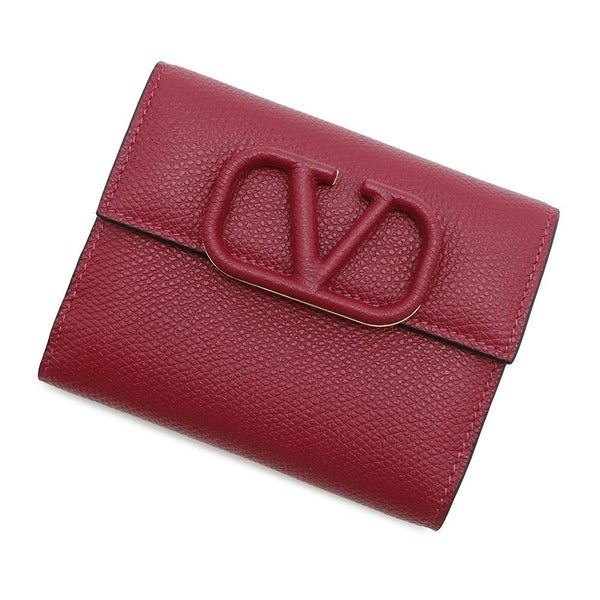 ヴァレンティノ・ガラヴァーニ 二つ折り財布 Vスリング ロゴ フラップフレンチウォレット VALENTINO 財布