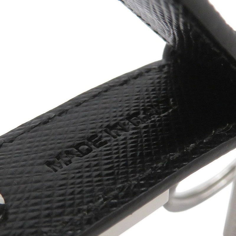 プラダ キーホルダー トライアングル プレート キーリング 2PP68T PRADA バッグチャーム メンズ 黒