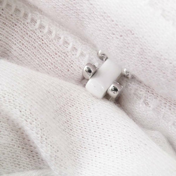 シャネル ブレスレット ウルトラ コレクション ダイヤモンド K18WGホワイトゴールド ホワイトセラミック サイズ17 J2931