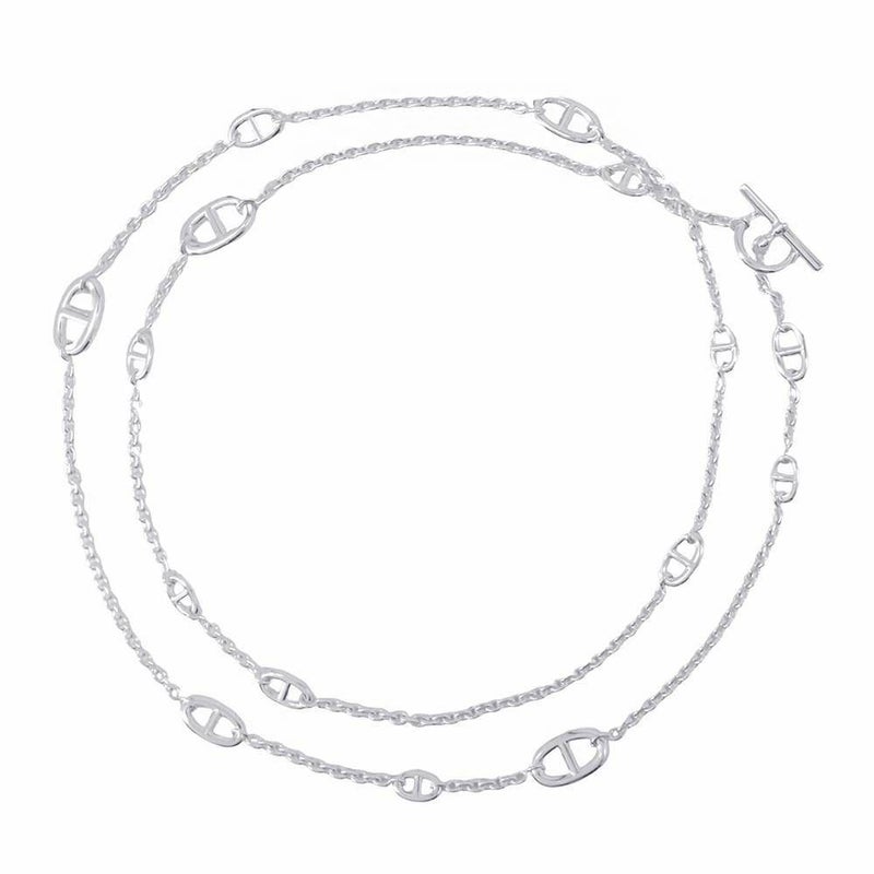 エルメス ネックレス シェーヌダンクル ファランドール 120 SV925シルバー HERMES ジュエリー