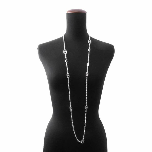 エルメス ネックレス シェーヌダンクル ファランドール 120 SV925シルバー HERMES ジュエリー