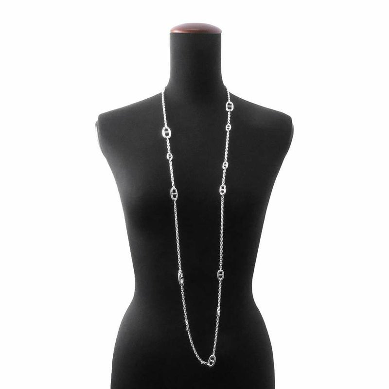 エルメス ネックレス シェーヌダンクル ファランドール 120 SV925シルバー HERMES ジュエリー