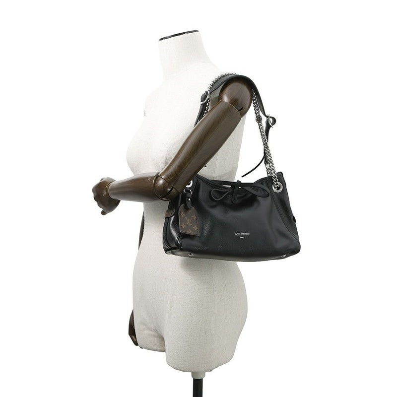 ルイヴィトン ショルダーバッグ ラムレザー キャリーオール・バイブ BB M12888 ブラック 黒