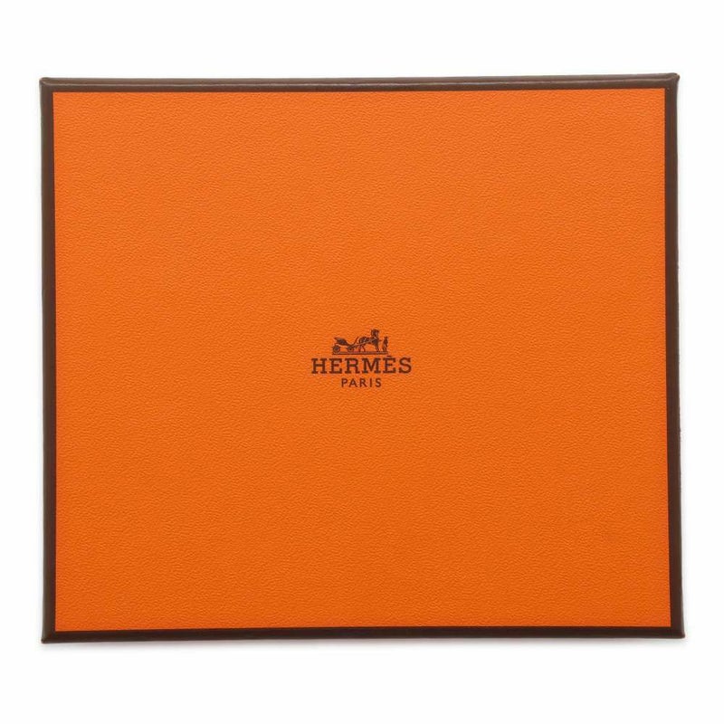 エルメス コインケース アザップコンパクト シルクイン グリスペール/シルバー金具 ヴォーエプソン B刻印