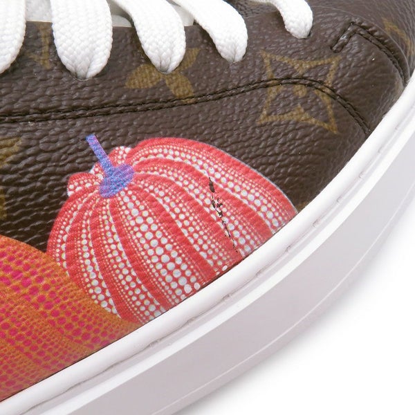 ルイヴィトン スニーカー LV × YK タイム・アウト スニーカー パンプキン レディースサイズ35 1/2 靴 草間彌生