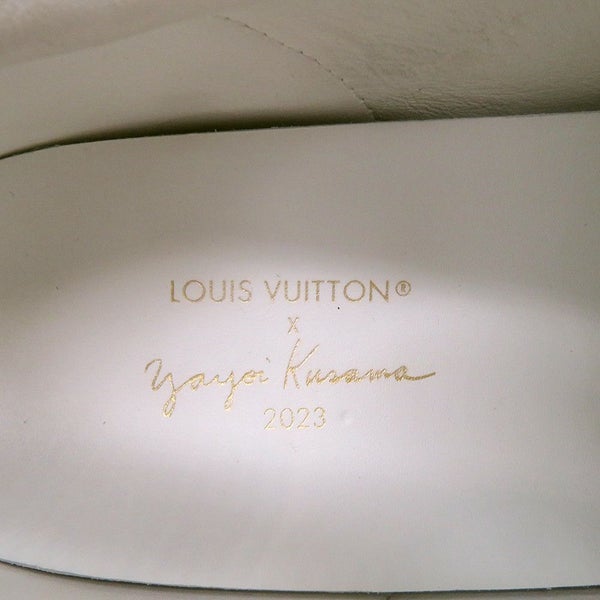 ルイヴィトン スニーカー LV × YK タイム・アウト スニーカー パンプキン レディースサイズ35 1/2 靴 草間彌生