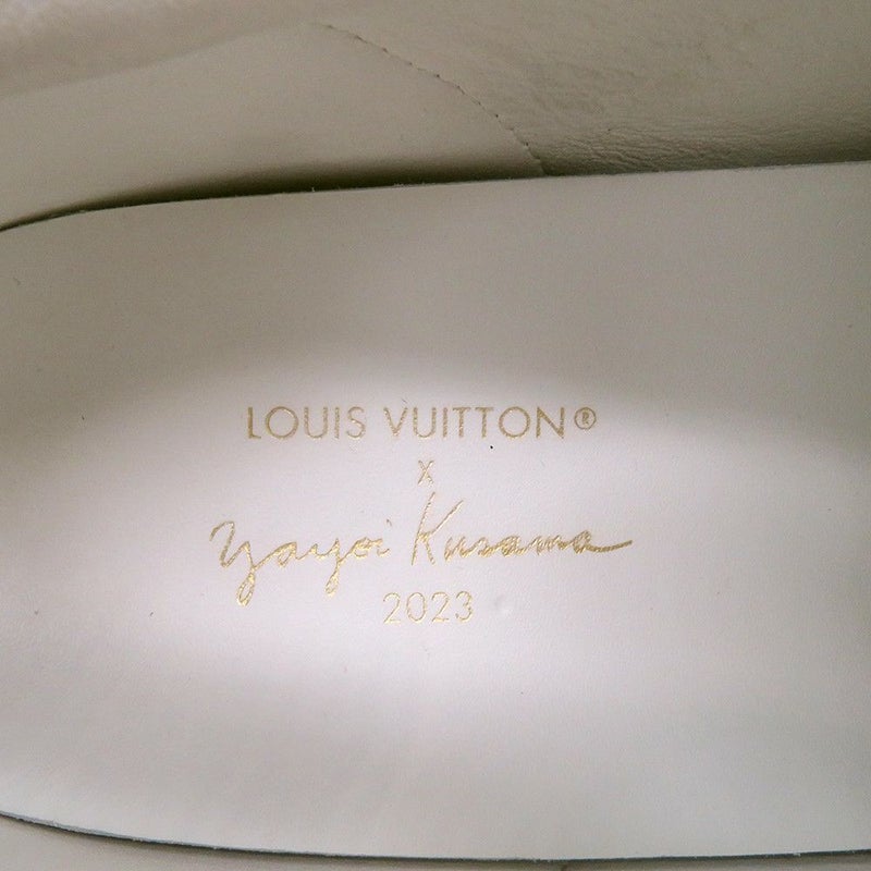 ルイヴィトン スニーカー LV × YK タイム・アウト スニーカー パンプキン レディースサイズ35 1/2 靴 草間彌生