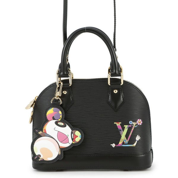 ルイヴィトン ハンドバッグ エピ LV × TM アルマ BB M13670 LOUIS VUITTON ヴィトン 村上隆コラボ ブラック 黒
