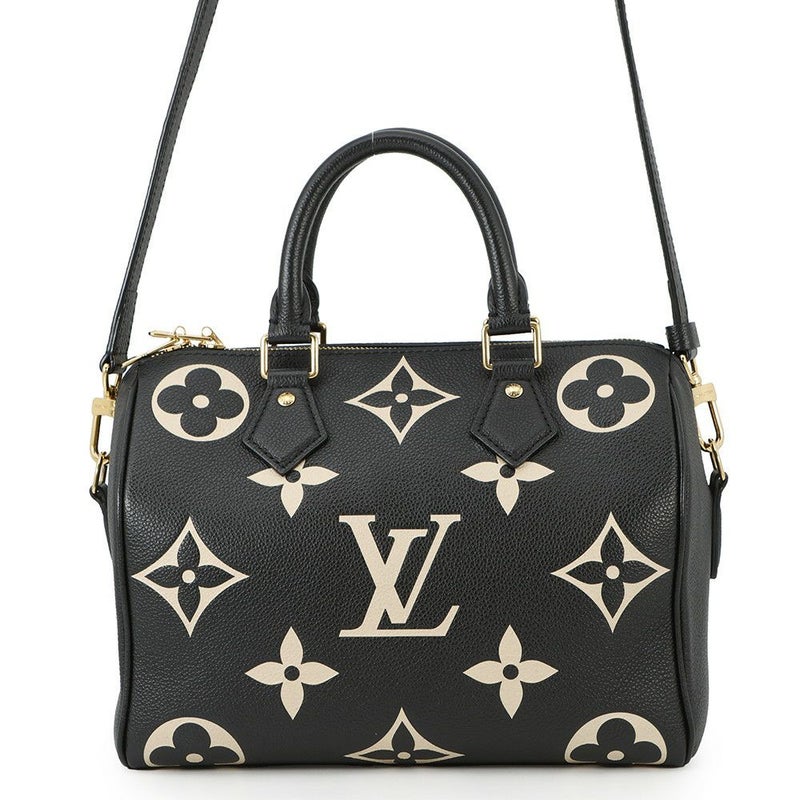 ルイヴィトン ハンドバッグ バイカラーモノグラム・アンプラント スピーディ・バンドリエール25 M58947 2way 黒 ブラック